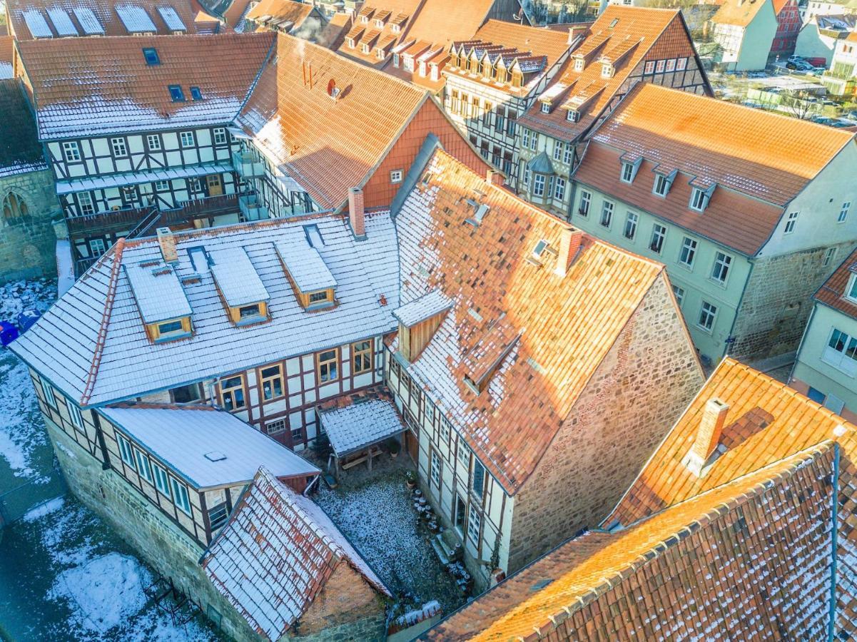 Himmlischer Hof - Juwel Von 1477, Terrasse, Kamin, P, Oeko, Denkmal Quedlinburg Exteriér fotografie